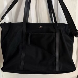 Kate Spade weekender large bag, also attach this to your roller suitcase